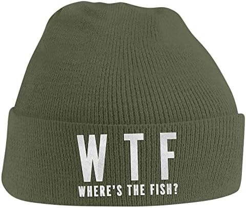 Бенг уредна облека крап риболов подароци за мажи смешен рибарски риболов капа со везена wtf каде е рибата?