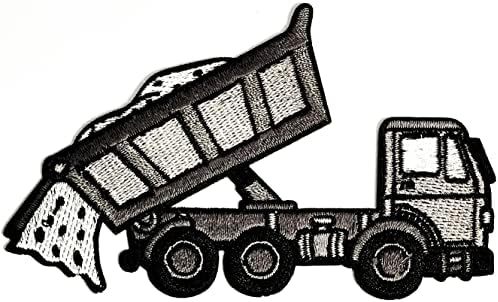 Кленплус 3 парчиња. Депонија Камион Со Карпи Детски Цртани Закрпи Камион Железо На Апликација Мотив Лепенка Погоден За Деца ВОЗРАСНИ