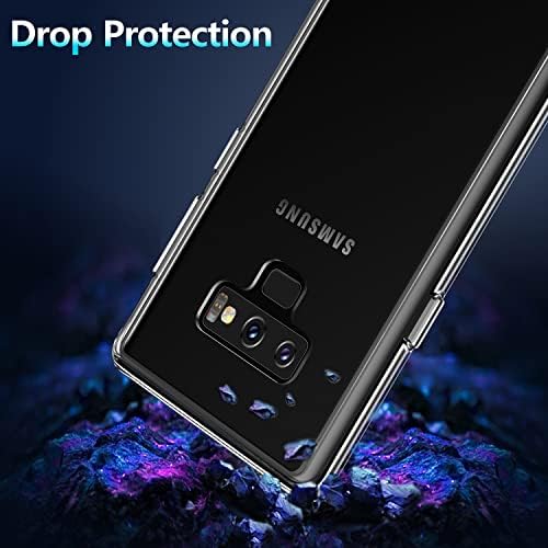 Рајбоен Случај За Samsung Galaxy Note 9, Кристално Чист Дизајниран Заштитен Телефон Отпорен На Удари, Тврд Пластичен Заден дел
