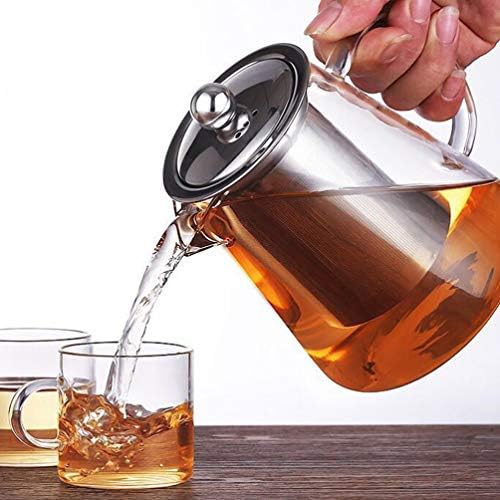 Хемотон стаклен чајник со отстранлив инфузер Стопет чај котел производител на чај кујнски материјали за кафе лабава лисја чај