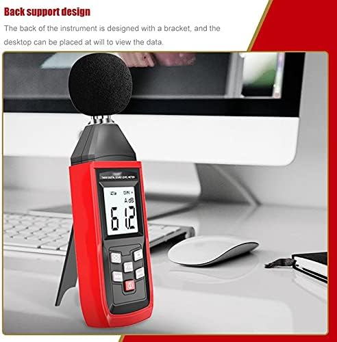 Детектор за мерач на мерач на мерач на дигитален звук FZZDP Digent Moniter 30-130DB Дигитален аудио мерен инструмент Аларм за инструменти