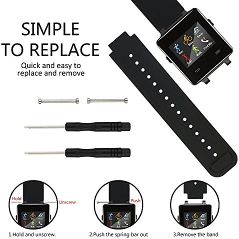 За Garmin VivoActive Bands / Garmin Пристап S2 S4 бендови Силиконски замена Смарт зглоб за часовници за додаток за лента за ленти за Garmin VivoActive,