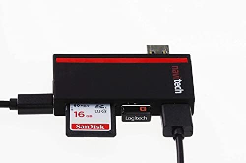 Навитех 2 во 1 ЛАПТОП/Таблет USB 3.0/2.0 Hub Адаптер/Микро USB Влез со Читач НА Sd/Micro SD Картички Компатибилен Со ЗНАК со HP 17-ck0013na