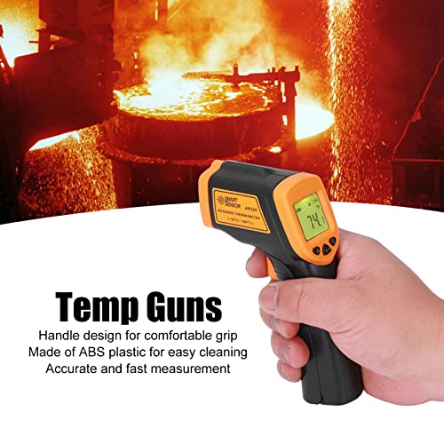 Инфрацрвен термометар, мали преносни пиштоли со пиштоли ABS материјал лесен за зафаќање со ЛЦД -приказ за дома за лабораторија