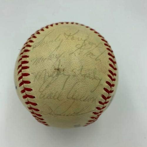 1968 година Светска серија на Детроит Тигерс потпишан бејзбол w/сенатор Јуџин Мекарти ЈСА - Автограмирано борење разни предмети