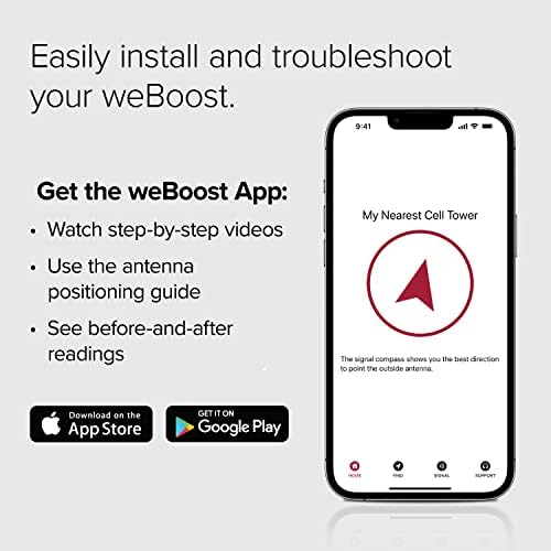 Weboost Home Studio Lite - Засилувач на сигнал за мобилни телефони за Verizon и AT & T само | Зголемување на 5G, 4G LTE до 1.500 квадратни метри | Направено во САД | Одобрено FCC