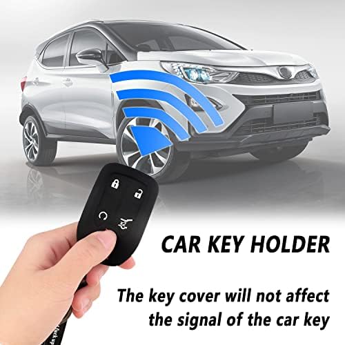 NHHC 2PCS клучеви со синџири на клучеви - Кожни клучеви и клуч за клучеви и клуч за клучеви, компатибилен со Chevrolet Silverado GMC