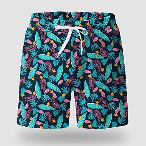 Miashui Trunk Mens Spring Summer летни панталони панталони печатени панталони за спортски плажа со џебови од табла кратки мажи
