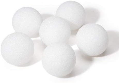 Производи со хиглос - HYG5101 Бели топчиња од стиропор за уметност и занаети - 1 инч, 100 пакувања