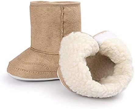 Livebox PreWalker Toddler Boots Premium Soft Anti-Slip Sole Sole Warm Зимски чизми за девојчиња за новороденчиња