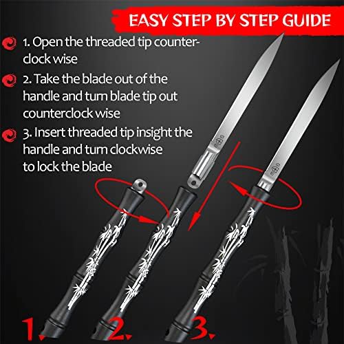 Пакет Од 2 Предмети - Џебен Нож-Јапонски Комунални Ножеви Со Обвивка-Мала Црна Фиксна Тактичка Хоби Работа Мини Нож За Мажи Жени - Преклопен Нож-Остар