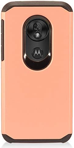 Z-GEN - За Motorola Moto G7 Play, G7 Оптимо XT1952/DL - Гумени Хибридни Телефон Случај-Ах2 Розеголд