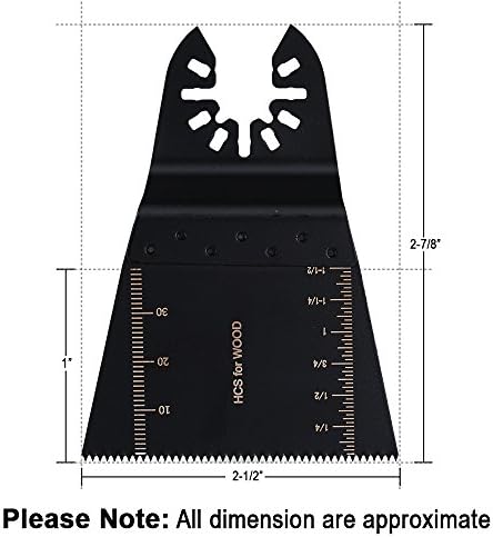 Hifrom 18 парчиња осцилирачки мултитолни сечила Брзо ослободување на сечилото на пила поставено за дрво и метал компатибилен со Mastercraft, Master
