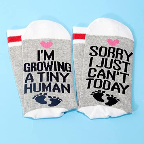 PWHAOO 1 Пар Нов Подарок За Мајка Извинете Јас Едноставно Не Можам Денес Одгледувам Мал Подарок За Човечка Бременост Нови Чорапи За Мајка