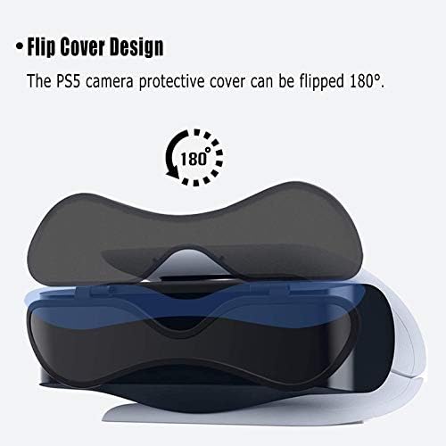 Капак за приватност ЗА PS5 Камера Dobewingdelou Капак На Објективот За Playstation 5 Заштита И Спречување На Нечистотија Црна