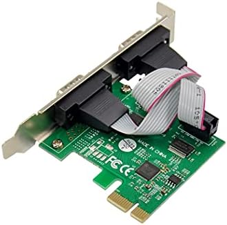 1 Порта PCI RS485 Сериски адаптер картичка со 16C750 UART - PCIE X1 до RS -485 сериска картичка, со кабел [44 пински пробив до DB9]