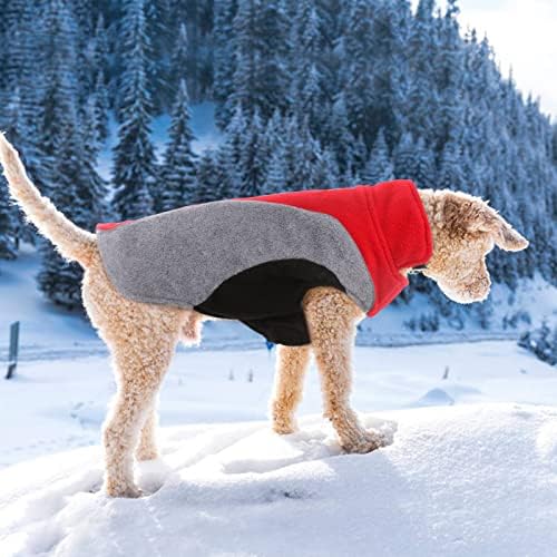Јакна од кучиња од лелета, облека за ладно време, реверзибилно меко топло кучиња палто со поводник, безбедносна рефлективна
