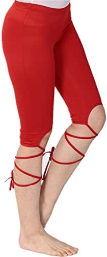 DGKAXIYAHM Women'sенски танц со исечени хеланки странични ленти панталони 3/4 цврста боја шупливи панталони со високи панталони со фитнес на