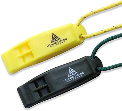Безбедносен опстанок свиреж - свирки за итни случаи со ланјанд зелена/жолта - екстра гласно - совршено за пешачење, пловење, кампување,