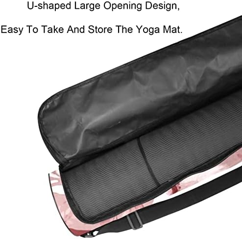 Лаијухуа Јога Мат торба, двојни патенти за јога терета за жени и мажи - мазни патенти, големо отворање и прилагодлива лента во