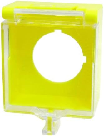 Uxcell Пластично Копче Прекинувач Правоаголник Заштитно Куќиште Школка, 22mm, 22mm