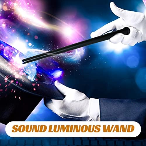 Supvox Light-up Wand Light and Sound Toy Wizard Wands Осветлувајќи додаток за костуми за партија за Ноќта на вештерките
