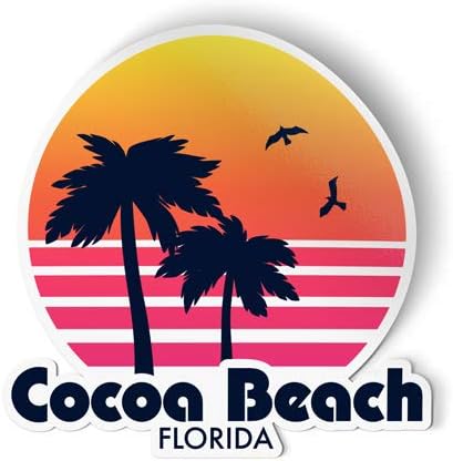 Лигличка какао плажа Флорида - Винил налепница Деклара за телефон, лаптоп, шише со вода