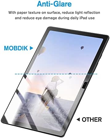 Mobdik [2 Pack PaperFeel заштитник на екранот компатибилен со Samsung Galaxy Tab A8 10,5 инчи 2021, анти -сјај/мат филм отпорен