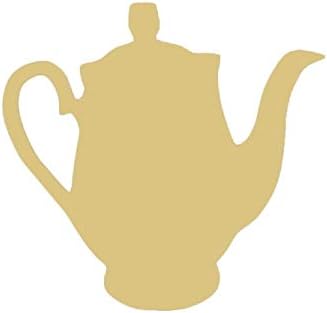 Исечок Од Чајник Недовршен Дрвен Котел Чај Гроздобер Кујна Мдф Форма Платно Стил 1
