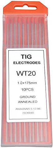 RSTAR TIG заварување на волфрам Електроди 2% Ториран 1/16 ”x 7” 10-пакет
