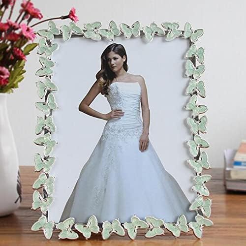 Лоргл фото рамка 6инч метална пеперутка фото рамка спомени со фото рамка свадба невестата украсена рамка десктоп украси подарок