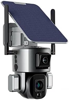 МАНЛУУ 8MP 4G БЕЗЖИЧНА Соларна Камера 4K WiFi Двојна Леќа 4X 10x Соларен Панел Човечка Детекција ПТЗ Безбедност Камера Водоотпорен IP Камери