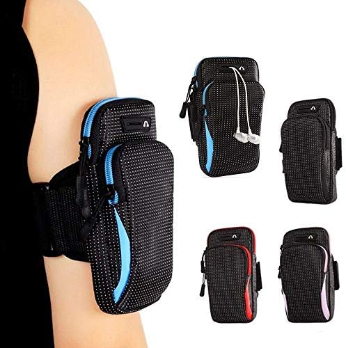 АРМ Бенд 6,5 инчи Телефонска спортска торба за отворено торбичка за мобилни телефони пакувања со куќиште на рака на рака водоотпорна трајна црна боја