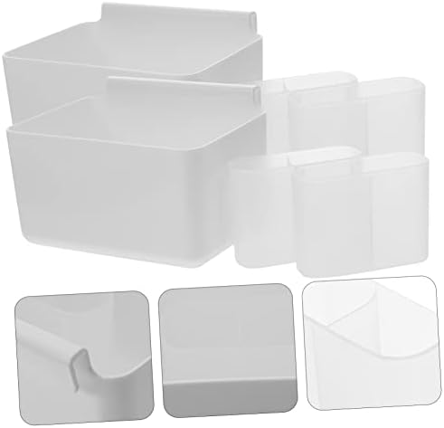 Зеродеко 2 Комплети Кутија За Складирање Фрижидер Организатор На Фрижидер Поставете Внатрешна Кутија Бело Миленичето Мал Предмет