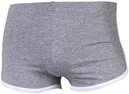 Менс памук боксери за машка мода под -платформа крпеница секси цврсти удобни боксери мажички брифинзи големи и