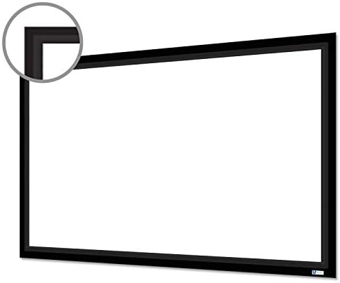 Вутек Ву-лесен wallиден монтажа на проекторот Екран 194in Diag 16: 10 | 2 1/2in црна кадифена рамка анти-безобразен филм за домашно