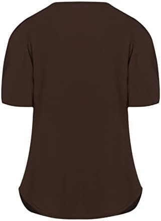 Tshirt omensенски летен есен краток ракав 2023 V вратот памук случајна обвивка од браната на долниот врв на врвот за дами fd