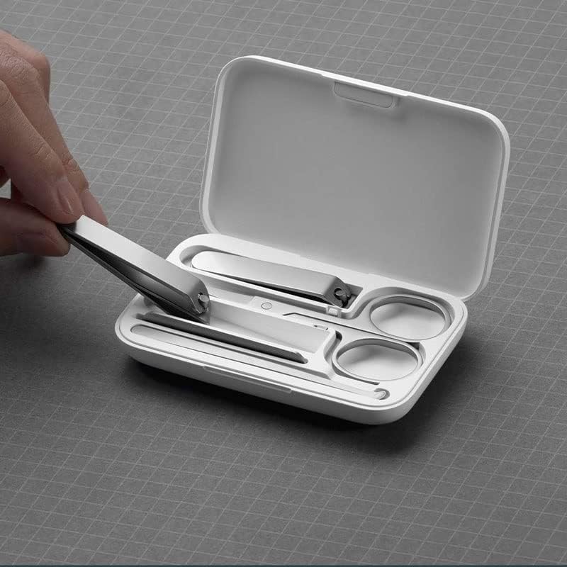 Н/Машинка За Нокти Пет Парчиња Комплети Со Кутија За Складирање Нож За Сечење Нокти Професионална Алатка За Убавина Нерѓосувачки Челик