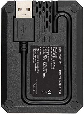 Промастер двојно USB полнач за Nikon EN-EL14