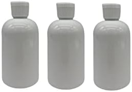 Природни фарми 4 мл Белиот Бостон БПА БЕСПЛАТНИ шишиња - 3 пакувања со празни контејнери за полнење - производи за чистење на есенцијални