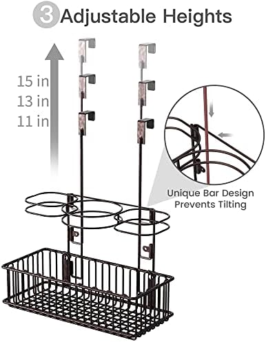УЛГ Фен Држач, Коса Алатки Организатор, 3 Прилагодливи Височини, Нега на Коса &засилувач; Држач За Стил Алатка За Бања, Во Текот На Кабинетот,