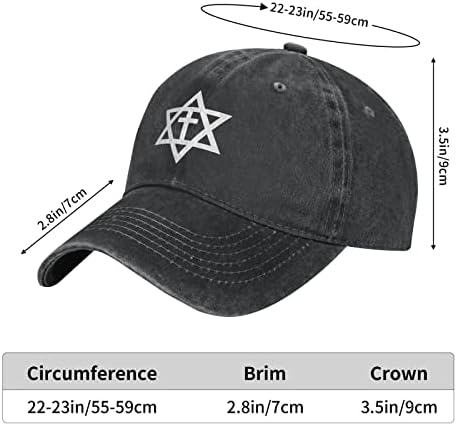 Израел starвезда на Дејвид Национална капа Гроздобер каубојски бејзбол капи Црн сончев голф капа за мажи жени