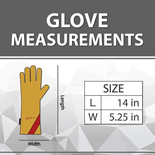 Безбедни ракави за заварување на ракави за заварување со заштита од навој Kevlar | Засилен палец и дланка, отпорна на топлина