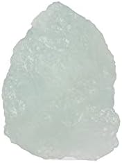 93,35 КТ. Груб лабав скапоцен камен Aqua Sky Aquamarine Crystified Rock Stone природен скапоцен камен за лекување на аквамарин