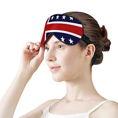 Нордиско Знаме На САД Маска За Очи Спиење Врзани Очи Со Прилагодливи Блокови За Ремени Светло Ноќно Заслепувач За Патување Спиење