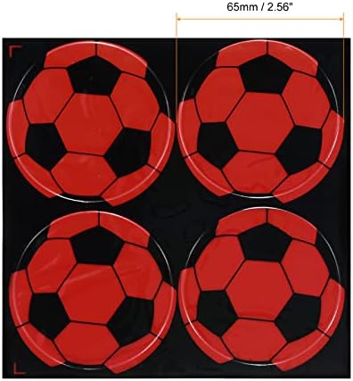 Рефлективни налепници на Патикил, 8 пакувања 2,6 инчи водоотпорни лепило со висока видливост ноќна фудбалска претпазливост предупредуваат