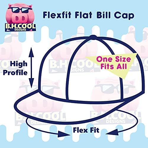 CockFighting - FlexFit 6210 Структурирана рамна сметка опремена капа | Везено трендовски бејзбол капа за мажи и жени