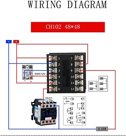 Fehauk двоен излез SSR и реле CH102 CH402 CH702 CH902 Две реле излез LCD дигитален PID интелигентен контролер на температура48-240V