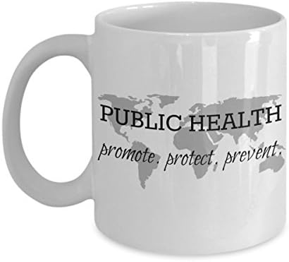 Подароци за јавно Здравје-промовирајте. заштити. спречи. - керамичка шолја за кафе од 11 мл за професионалци за јавно здравје здравствени