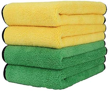 4 парчиња крпа за чистење на микрофибер ， автомобилска чистење крпа за чистење кујнски крпи ， силни апсорпциски микрофибер крпи за дома,